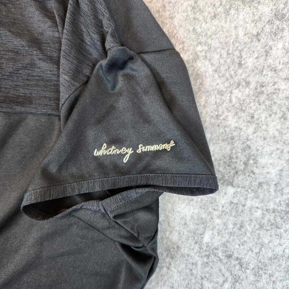 NWT Gymshark Whitney Longline Tee Women M‎ Black Mesh Workout Athletic Shirt - Picture 9 of 11